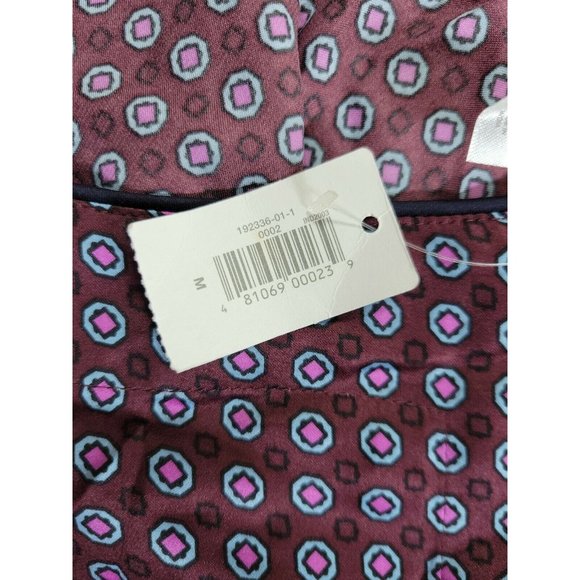 GAP Body Women's Medium Satin Polyester Cami Top Soft Geometric Tank Camisole - Picture 6 of 10